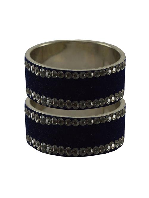 dark blue stone stud brass bangle - 18775431 - Very Small Image - 1