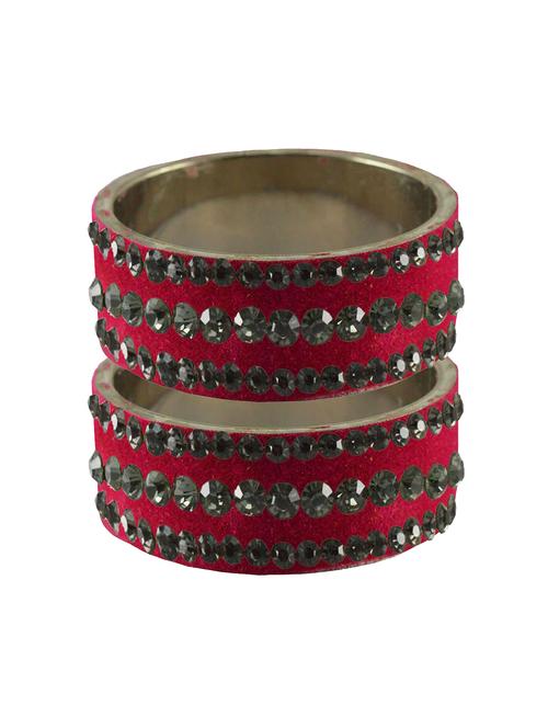 pink stone stud brass bangle - 18775442 - Very Small Image - 1