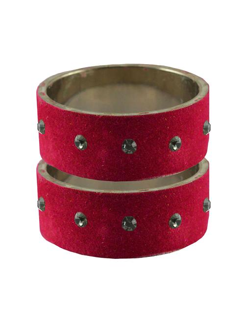 pink stone stud brass bangle - 18775445 - Very Small Image - 1