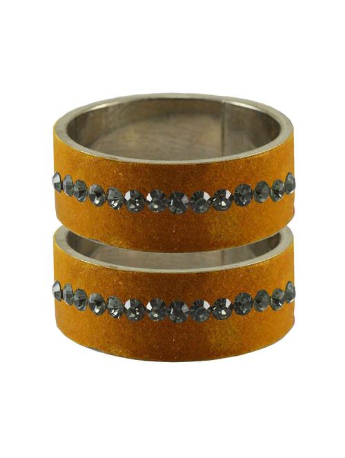 dark brown stone stud brass bangle - 18775508 - Very Small Image - 1