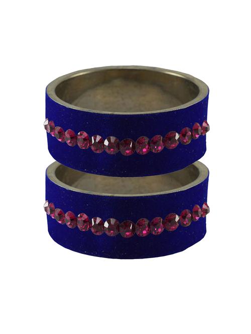 blue stone stud brass bangle - 18775543 - Very Small Image - 1
