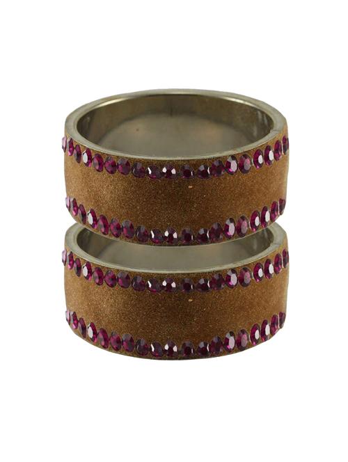 brown stone stud brass bangle - 18775552 - Very Small Image - 1