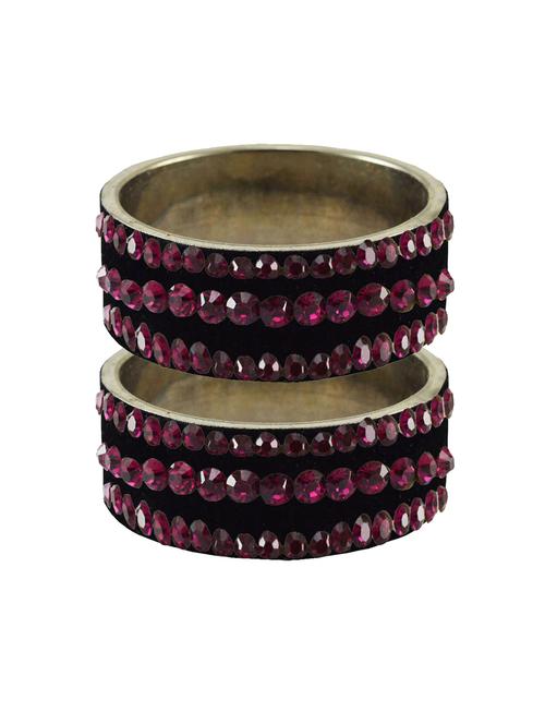 black stone stud brass bangle - 18775576 - Very Small Image - 1
