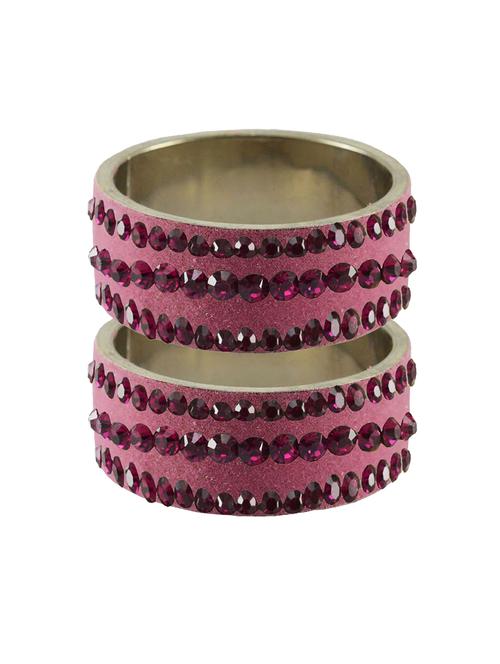 pink stone stud brass bangle - 18775582 - Very Small Image - 1