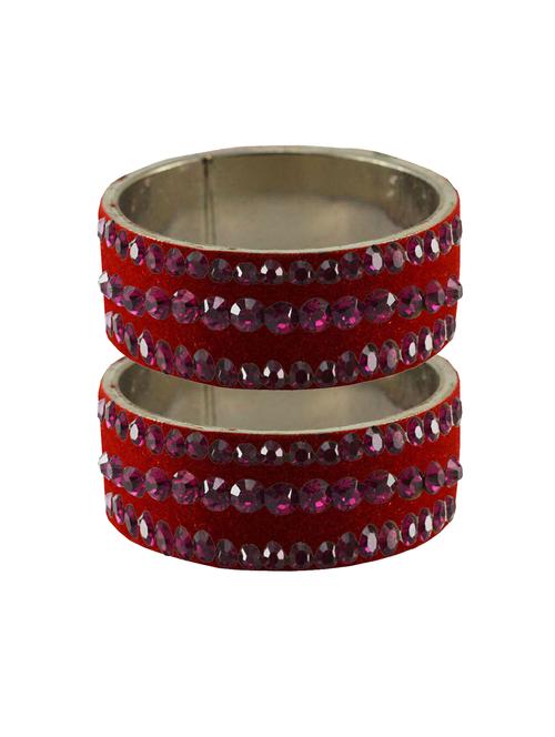 red stone stud brass bangle - 18775592 - Very Small Image - 1