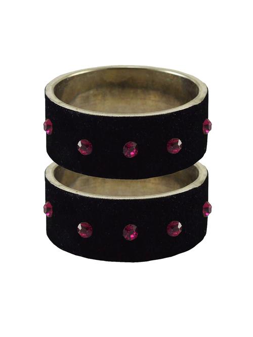 black stone stud brass bangle - 18775603 - Very Small Image - 1