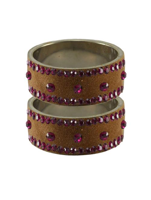 stone stud brass bangle - 18775631 - Very Small Image - 1