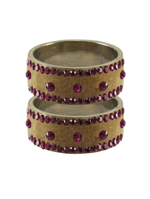 stone stud brass bangle - 18775634 - Very Small Image - 1