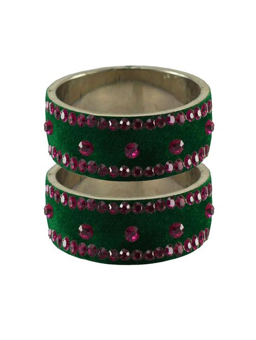 stone studded brass bangle - 18775647 - Very Small Image - 1