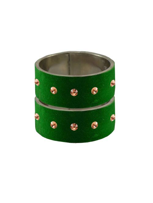 stone studded brass bangle - 18775687 - Very Small Image - 1