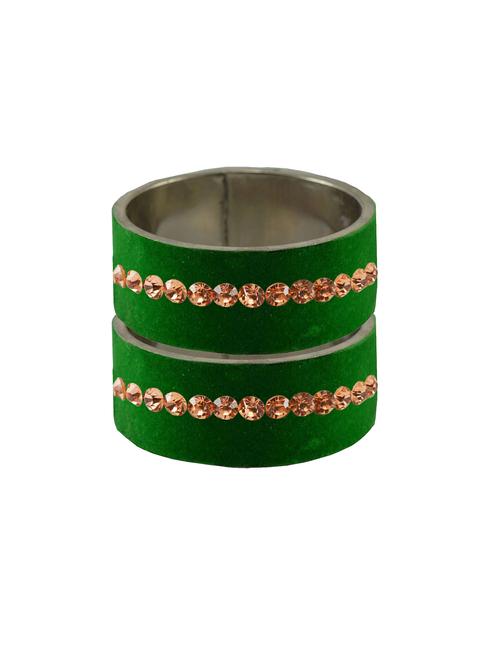 stone studded brass bangle - 18775688 - Very Small Image - 1