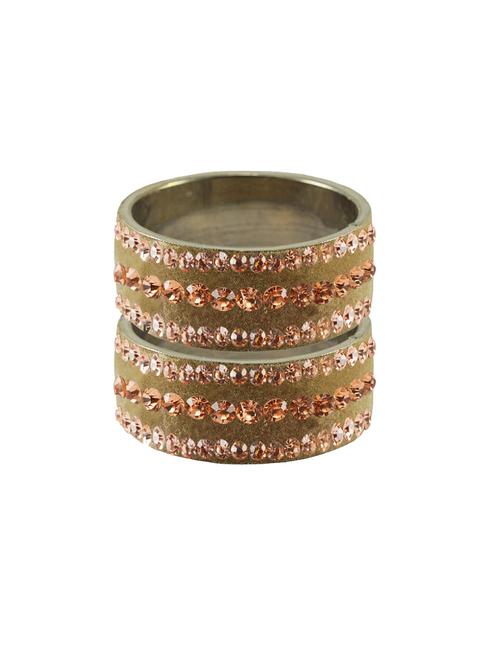 stone studded brass bangle - 18775690 - Very Small Image - 1