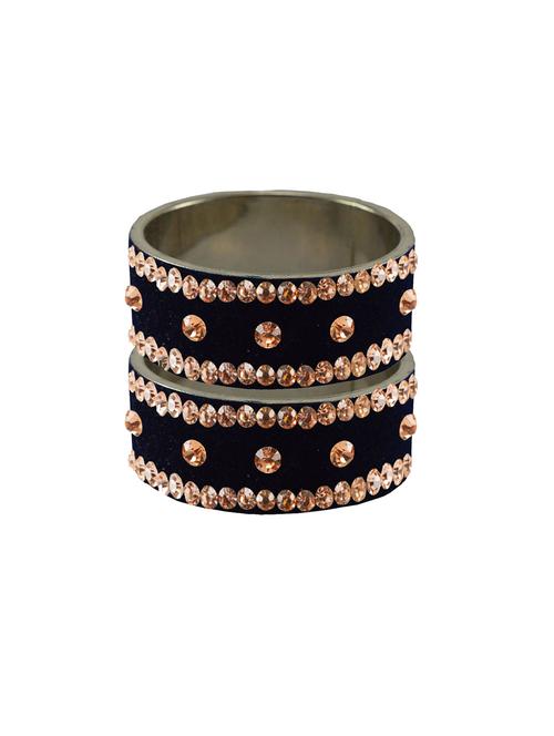stone studded brass bangle - 18775701 - Very Small Image - 1