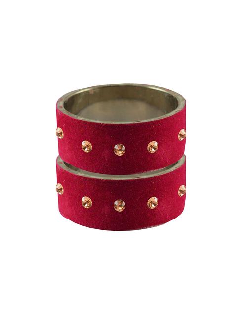 stone studded brass bangle - 18775712 - Very Small Image - 1