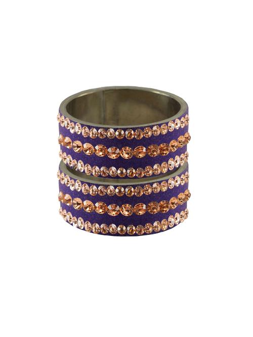 stone studded brass bangle - 18775720 - Very Small Image - 1