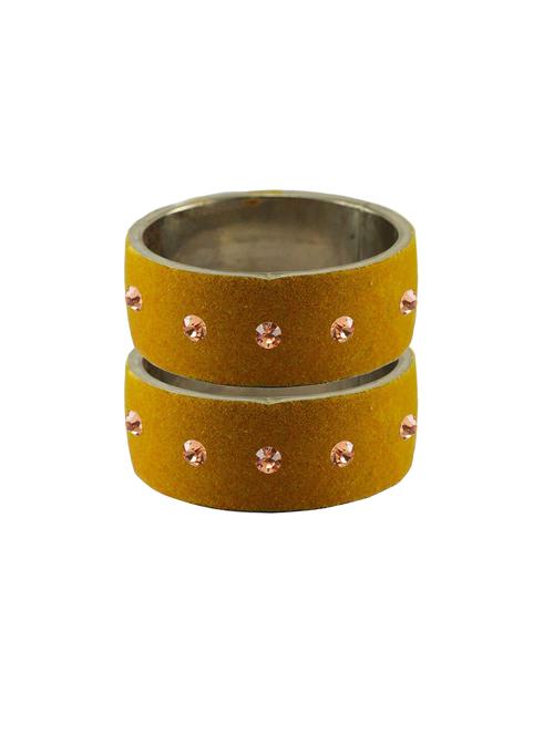 stone studded brass bangle - 18775771 - Very Small Image - 1