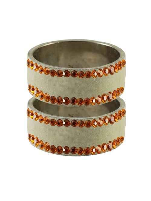 stone studded brass bangle - 18775789 - Very Small Image - 1