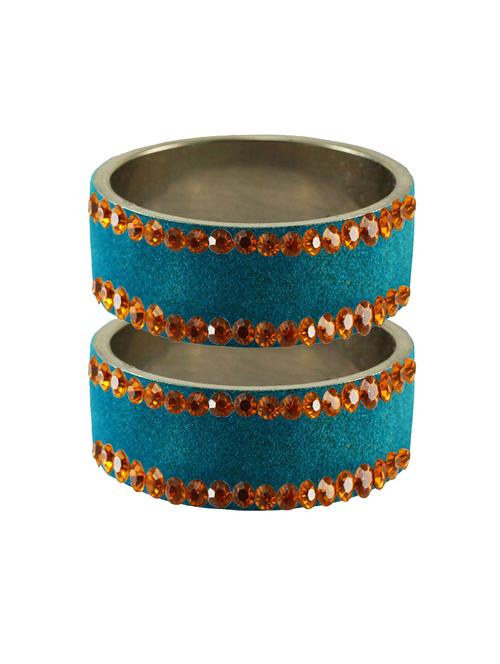 stone studded brass bangle - 18775800 - Very Small Image - 1