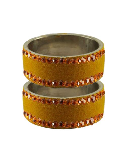 stone studded brass bangle - 18775811 - Very Small Image - 1