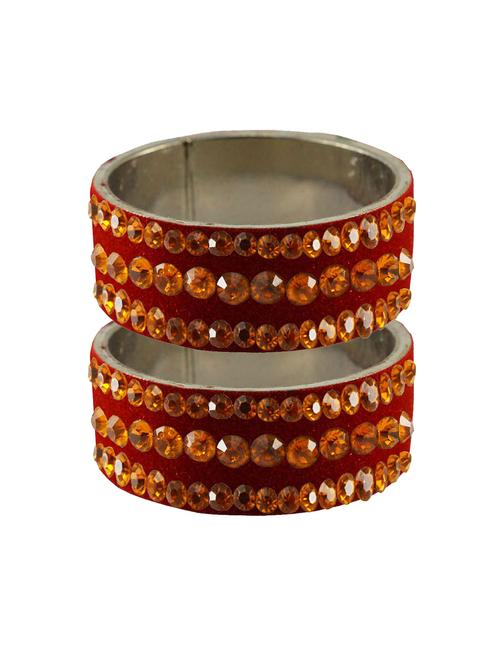 stone studded brass bangle - 18775833 - Very Small Image - 1