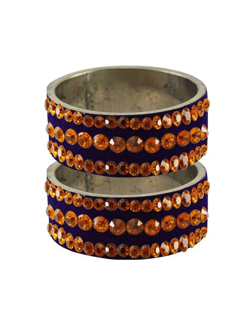 stone studded brass bangle - 18775836 - Very Small Image - 1