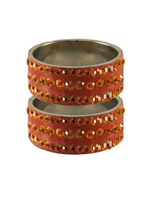 stone studded brass bangle - 18775841 - Very Small Image - 1