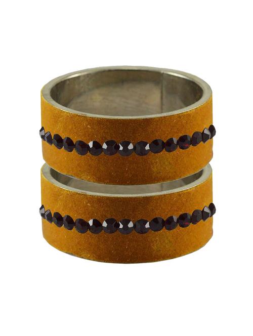 stone studded brass bangle - 18776486 - Very Small Image - 1