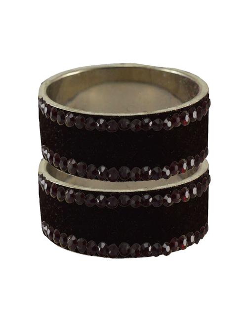 stone studded brass bangle - 18776506 - Very Small Image - 1