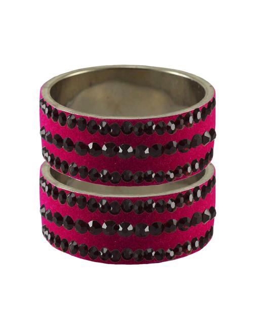 stone studded brass bangle - 18776516 - Very Small Image - 1