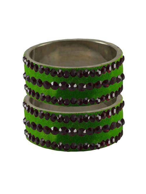 stone studded brass bangle - 18776529 - Very Small Image - 1