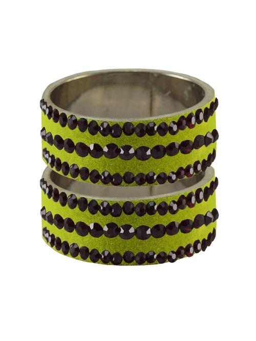 stone studded brass bangle - 18776531 - Very Small Image - 1