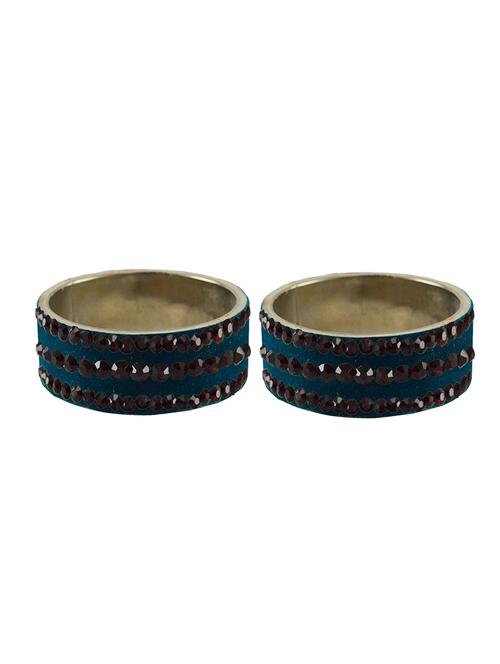 stone studded brass bangle - 18776534 - Very Small Image - 1