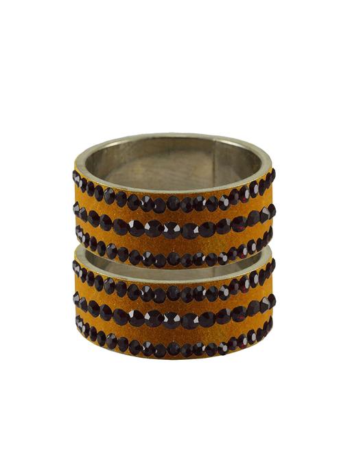stone studded brass bangle - 18776539 - Very Small Image - 1