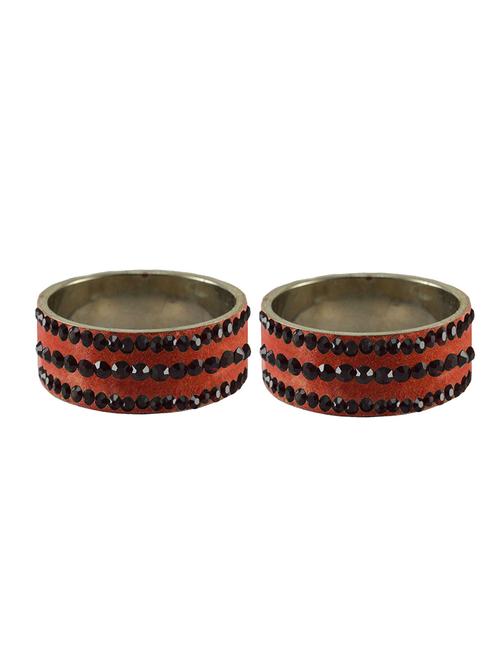 stone studded brass bangle - 18776541 - Very Small Image - 1