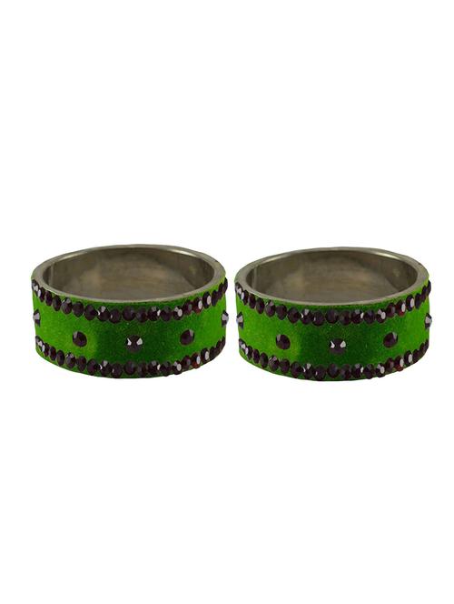 stone studded brass bangle - 18776556 - Very Small Image - 1