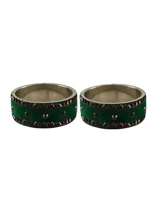 stone studded brass bangle - 18776562 - Very Small Image - 1