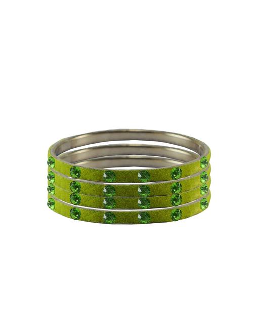 stone studded brass bangle - 18776611 - Very Small Image - 1