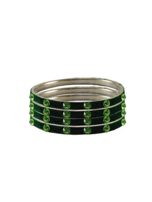 stone studded brass bangle - 18776615 - Very Small Image - 1