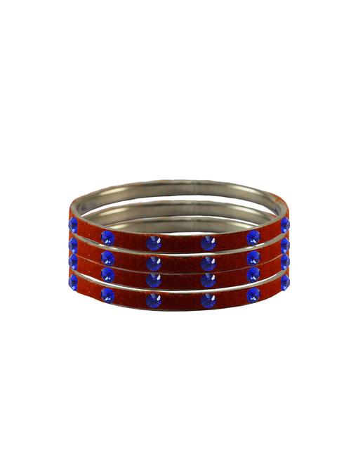 stone studded brass bangle - 18776628 - Very Small Image - 1