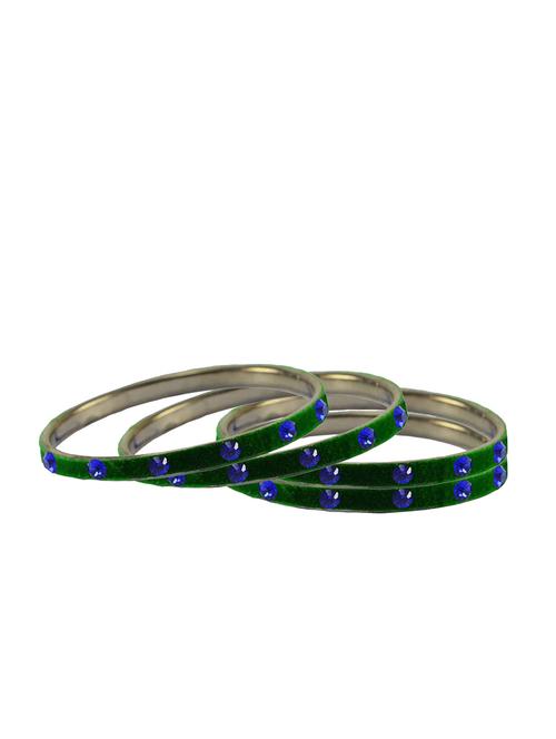 stone studded brass bangle - 18776636 - Very Small Image - 1
