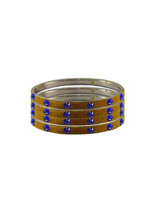 stone studded brass bangle - 18776645 - Very Small Image - 1
