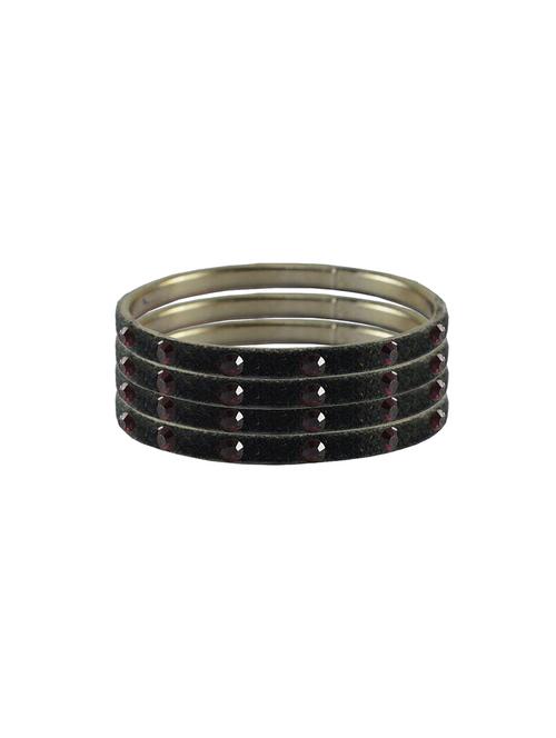 stone studded brass bangle - 18776674 - Very Small Image - 1