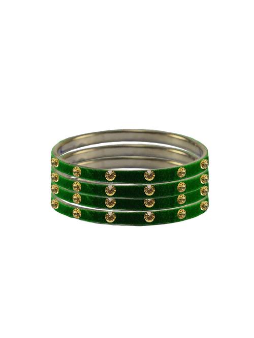 stone studded brass bangle - 18776690 - Very Small Image - 1