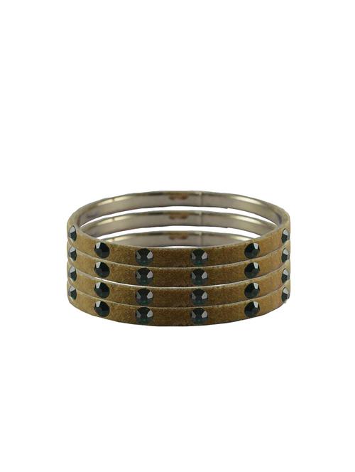 stone studded brass bangle - 18776711 - Very Small Image - 1