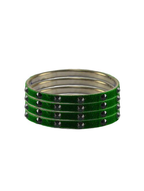 stone studded brass bangle - 18776717 - Very Small Image - 1