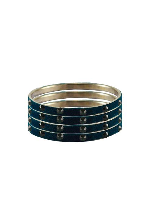 stone studded brass bangle - 18776722 - Very Small Image - 1