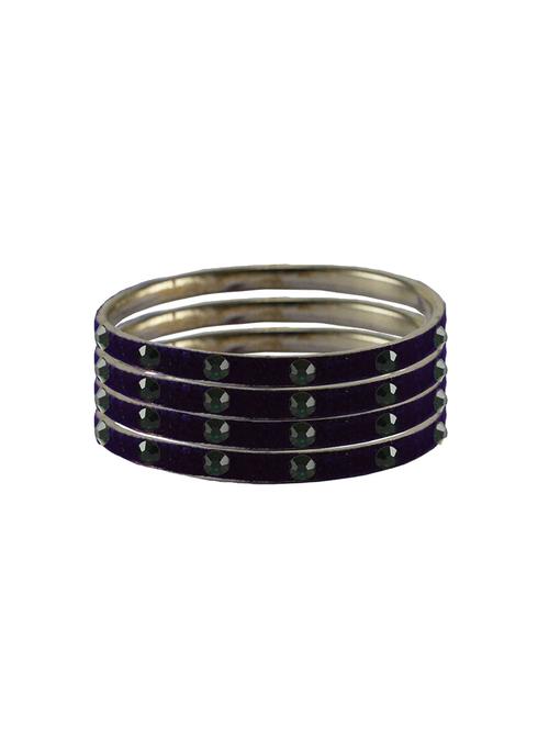 stone studded brass bangle - 18776724 - Very Small Image - 1