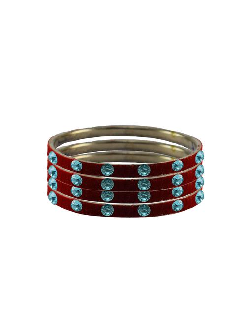 stone studded brass bangle - 18776748 - Very Small Image - 1