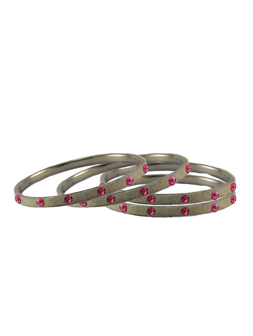 stone studded brass bangle - 18776759 - Very Small Image - 1
