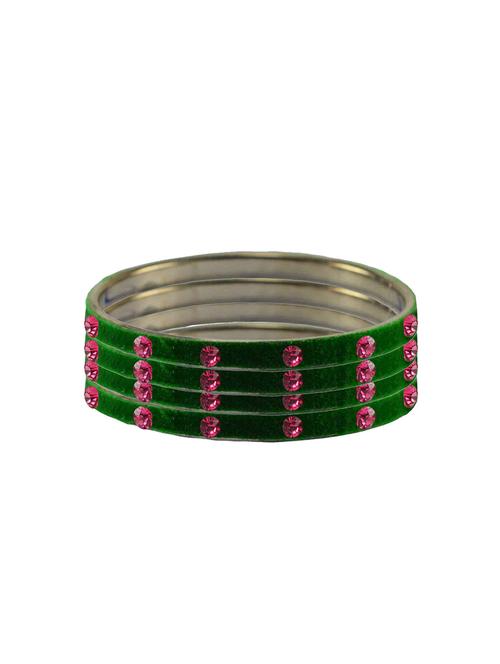 stone studded brass bangle - 18776771 - Very Small Image - 1